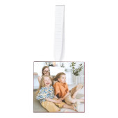 カスタムPhoto Collage Cube,ファパーソナライズされたミリ キューブオーナメント (正面)