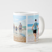 カスタムPhoto Collage Mag家族の写真をすごい集める ジャンボコーヒーマグカップ (正面右)