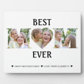 カスタムPhoto Collage Mom最高の Ever Mothers Day フォトプラーク (正面)