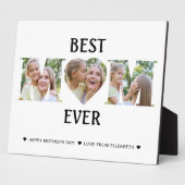 カスタムPhoto Collage Mom最高の Ever Mothers Day フォトプラーク (側面)