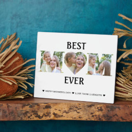 カスタムPhoto Collage Mom最高の Ever Mothers Day フォトプラーク