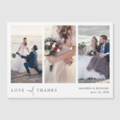 カスタムPhoto Collage's Thank 結婚 You Magnet (正面)