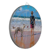 カスタムPhoto Dart Boardギフトのパーソナライズされた ダーツボード (正面左)