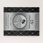 カスタムPhoto Diamonds記念日 ジグソーパズル (横)