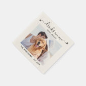 カスタムPhoto Drinks On Me DogバーPet結婚. スタンダードカクテルナプキン (角)