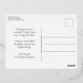 カスタムPhoto Everythingユメリーーモア文字金ゴールド 箔シーズンポストカード (裏面)