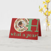 カスタムPhoto Farewell 2020クリスマスおもしろい休暇 カード (黄色い花)