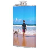 カスタムPhoto Flask Your Photosデザイン（ペット） フラスク (左)