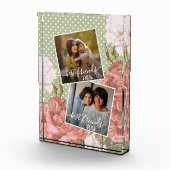 カスタムPhoto Friends最高のと今はPinkのフローラ フォトブロック (右)