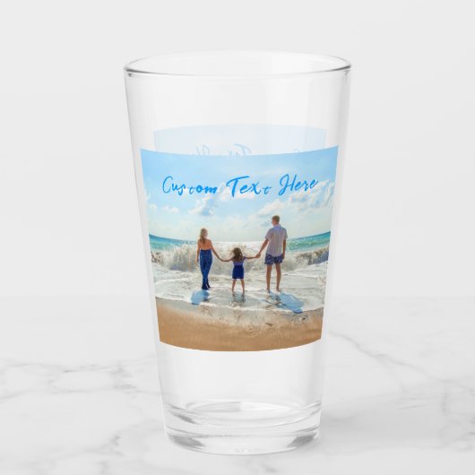 カスタムPhoto Glass Your Faforite写真と文字 タンブラーグラス (正面)