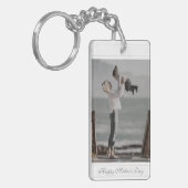 カスタムphoto Happy Mother's Dayスクリプトベビー キーホルダー (正面左)