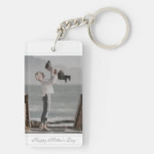 カスタムphoto Happy Mother's Dayスクリプトベビー キーホルダー (裏面)