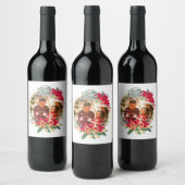 カスタムPhoto Holiday Christmas Wine labels ワインラベル (ボトル)
