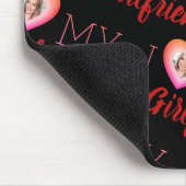 カスタムPhoto I Love My Giral Blackマウスパッド マウスパッド (コーナー)