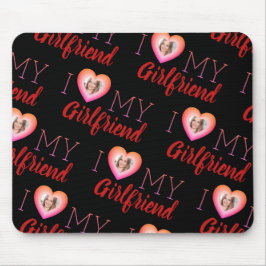 カスタムPhoto I Love My Giral Blackマウスパッド マウスパッド