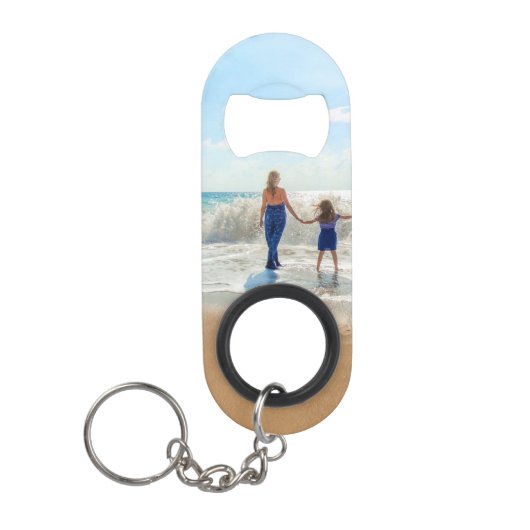 カスタムPhoto KeychainボトルOpener Your Photo キーホルダー栓抜き (正面)