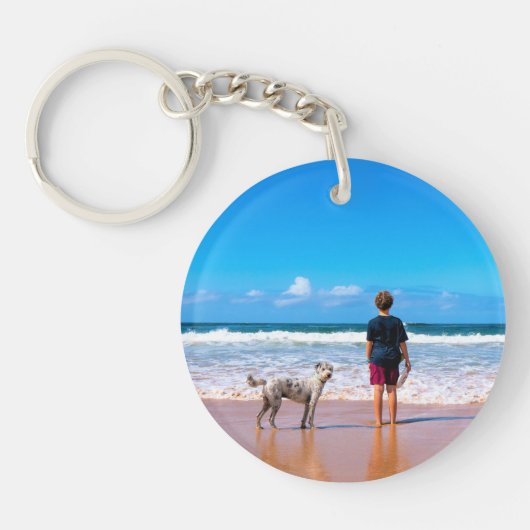 カスタムPhoto Keychain Ypur Pets Photos Gift キーホルダー (正面)