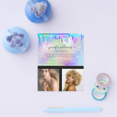 カスタムPhoto Logo Promotion Holographic Drips チラシ (シングル)