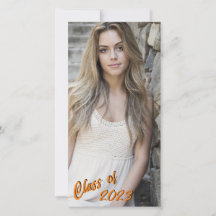 カスタムPhoto Long and Skinny Orange Class of