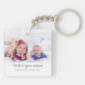 カスタムPhoto Love You Nana Names Year キーホルダー (裏面)