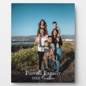 カスタムPhoto Make it ユニーク Family Vacation フォトプラーク (正面)