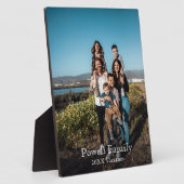 カスタムPhoto Make it ユニーク Family Vacation フォトプラーク (側面)