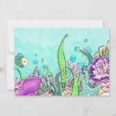 カスタムPhoto Mermaid 1st Birthday招待状 招待状 (裏面)