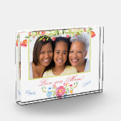 カスタムPhoto, Mothers Day Acrylic Gift フォトブロック (左)
