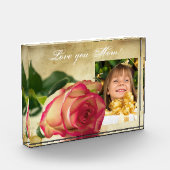 カスタムPhoto, Mothers Day Acrylic Gift フォトブロック (左)