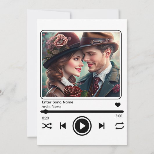 カスタムPhoto Music Player 招待状 (正面)