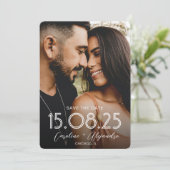 カスタムPhoto OverlayのWebサ結婚イトQRコード セーブザデート (スタンド正面)