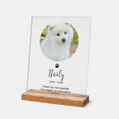 カスタムphoto petメモリ アクリルサイン (傾斜)