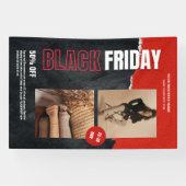 カスタムPhoto Red Black Friday Product Promo 横断幕 (横)