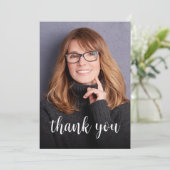 カスタムPhoto Sage Green 40th Birthdayパーティー サンキューカード (スタンド正面)