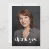 カスタムPhoto Sage Green 50th誕生日パーティー サンキューカード (正面)