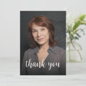 カスタムPhoto Sage Green 50th誕生日パーティー サンキューカード (スタンド正面)