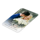 カスタムPhoto Save The Date Flexible Photo Magnet マグネット (左側)