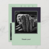 カスタムPhoto Senior Home Care Ver Thank You ポストカード (正面/裏面)