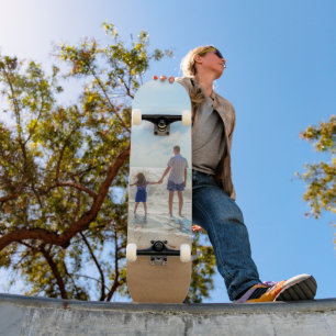 カスタムPhoto Skateboard Your Family Photosパパ スケートボード