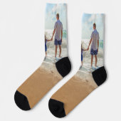 カスタムPhoto Socks Your own デザインwith Family ソックス (左)