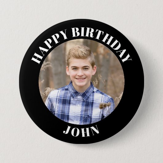 カスタムPhoto Sportsのピン/チーム名付きボタン 缶バッジ (正面)