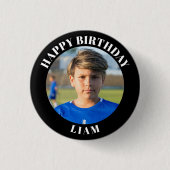 カスタムPhoto Sportsのピン/チーム名付きボタン 缶バッジ (正面)