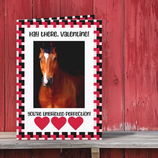 カスタムPhoto Valentine from the Horse シーズンカード