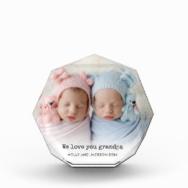 カスタムPhoto We Love You Grandpa Names Year フォトブロック