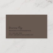 カスタムPhotographer結婚 Business Card 名刺 (正面)