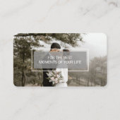 カスタムPhotography Whiteの結婚ブランド 名刺 (正面)