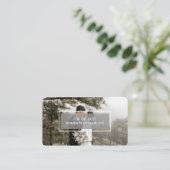 カスタムPhotography Whiteの結婚ブランド 名刺 (スタンド正面)