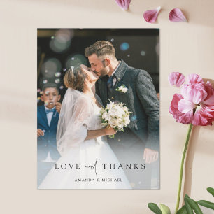 カスタムPhoto's 結婚 Thank You Magnet
