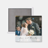 カスタムPhoto's 結婚 Thank You Magnet マグネット (正面/裏面)