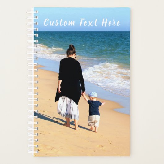 カスタムPhotoTextプランナーあなたの家族の写真MOM プランナー手帳 (正面)